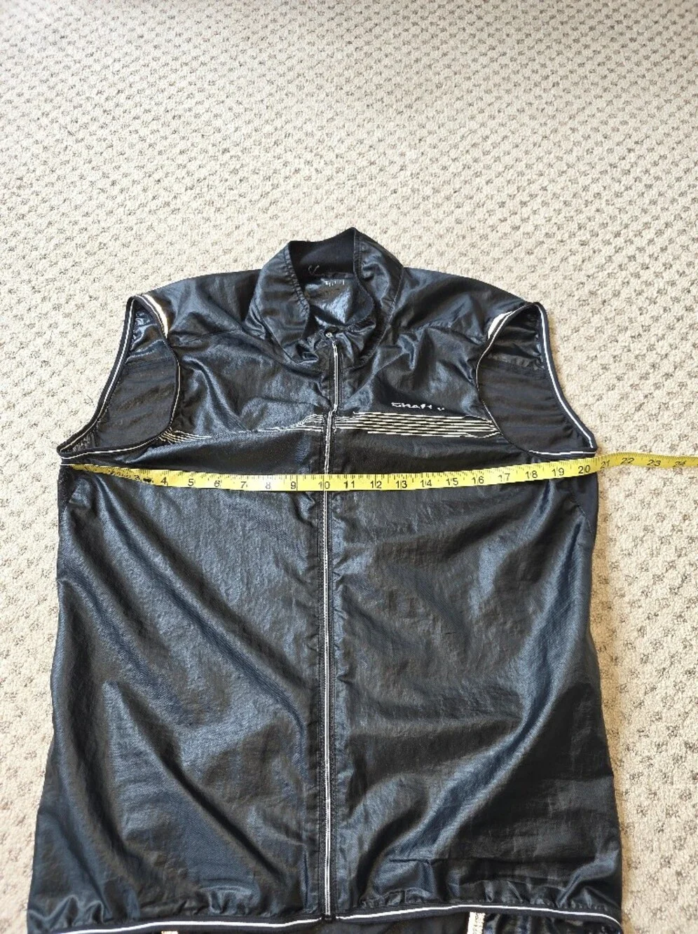 Craft Black And Reflective Cycling Vest